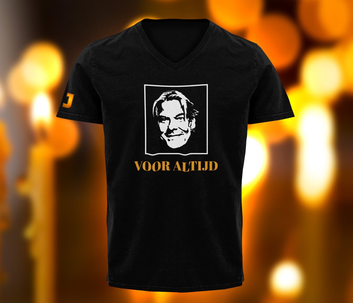 'JENSEN VOOR ALTIJD' - T-Shirt V-hals (HEREN)