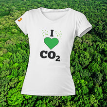 Afbeelding in Gallery-weergave laden, &#39;I LOVE CO2&#39; - T-Shirt V-hals (DAMES)