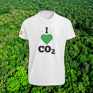 'I LOVE CO2'- T-Shirt ronde hals (HEREN)