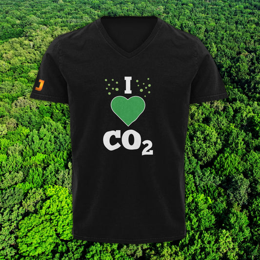 'I LOVE CO2'- T-Shirt V-hals (HEREN) - De Jensen Show