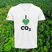 Afbeelding in Gallery-weergave laden, &#39;I LOVE CO2&#39;- T-Shirt V-hals (HEREN) - De Jensen Show
