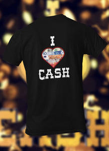 'I LOVE CASH' - T-Shirt ronde hals (HEREN)