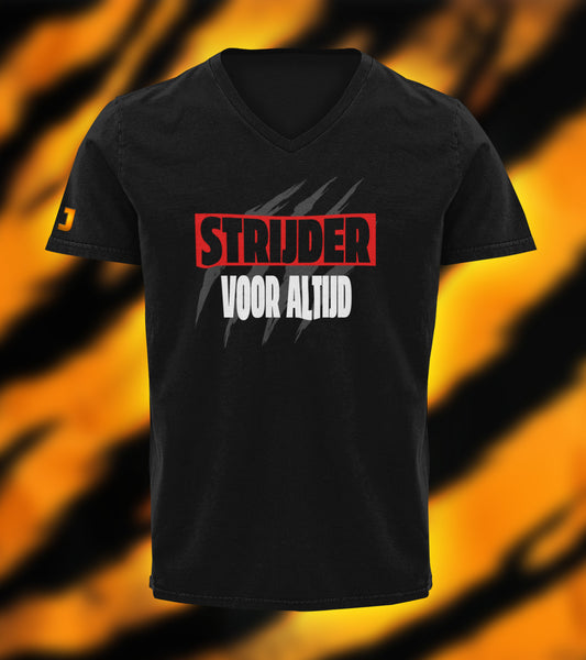 'STRIJDER VOOR ALTIJD' - T-Shirt V-hals (HEREN)